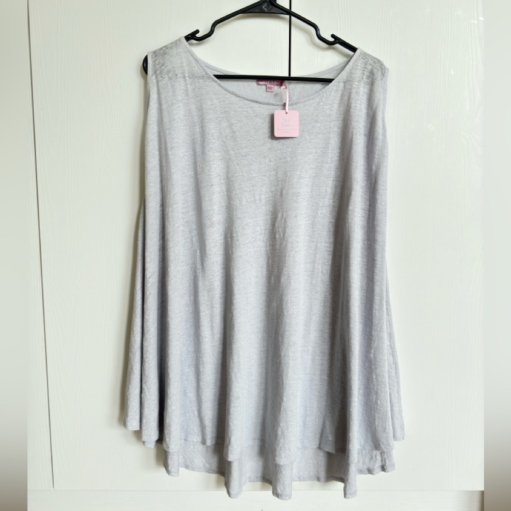 NWT Calypso St Barth baby blue sleeveless tee